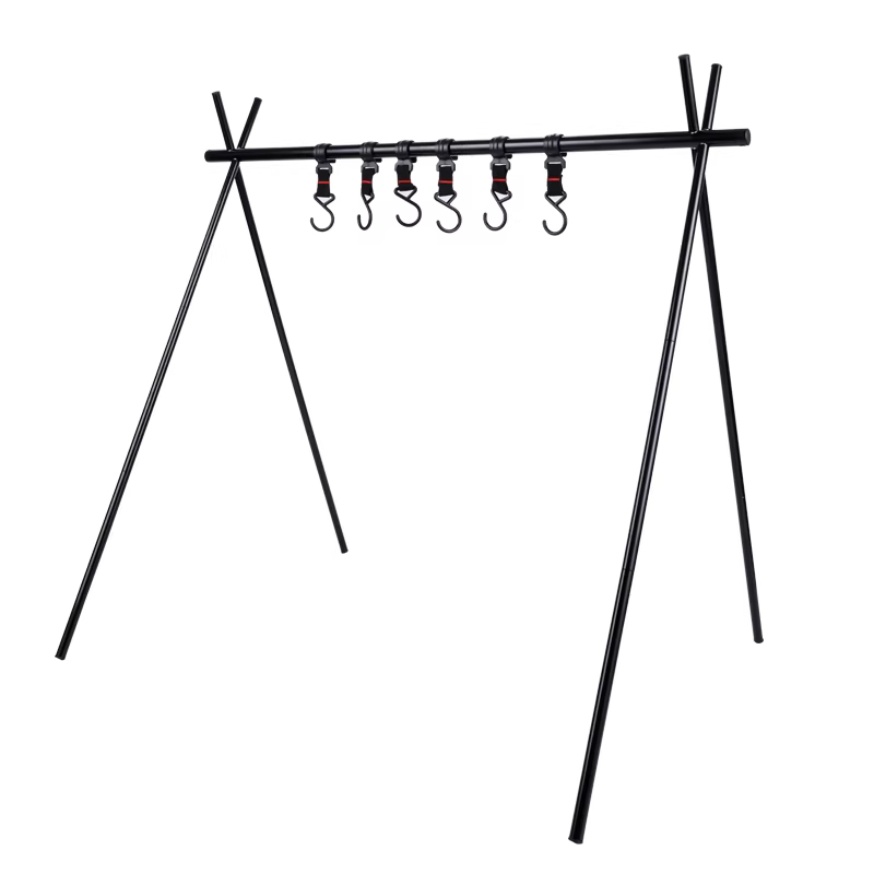 Giá để đồ cắm trại ngoài trời, giá tam giác cắm trại, giá phơi quần áo di động, giá đèn, giá nồi dã ngoại