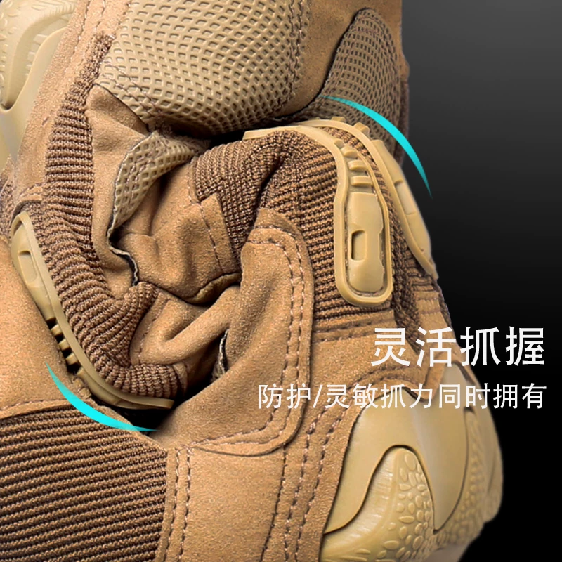 Găng tay chiến thuật xe máy ngoài trời nam nữ đầy đủ ngón tay quân sự người hâm mộ lực lượng đặc biệt chiến đấu thể dục huấn luyện chiến đấu chống trượt