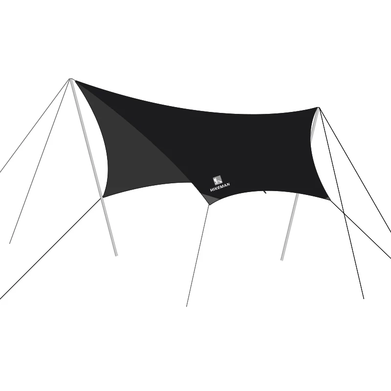 Màn che ngoài trời HIKEMAN cỡ lớn bằng vải cotton chống mưa và nắng, dùng cho cắm trại, bãi biển và các chuyến tham quan ngoài trời.
