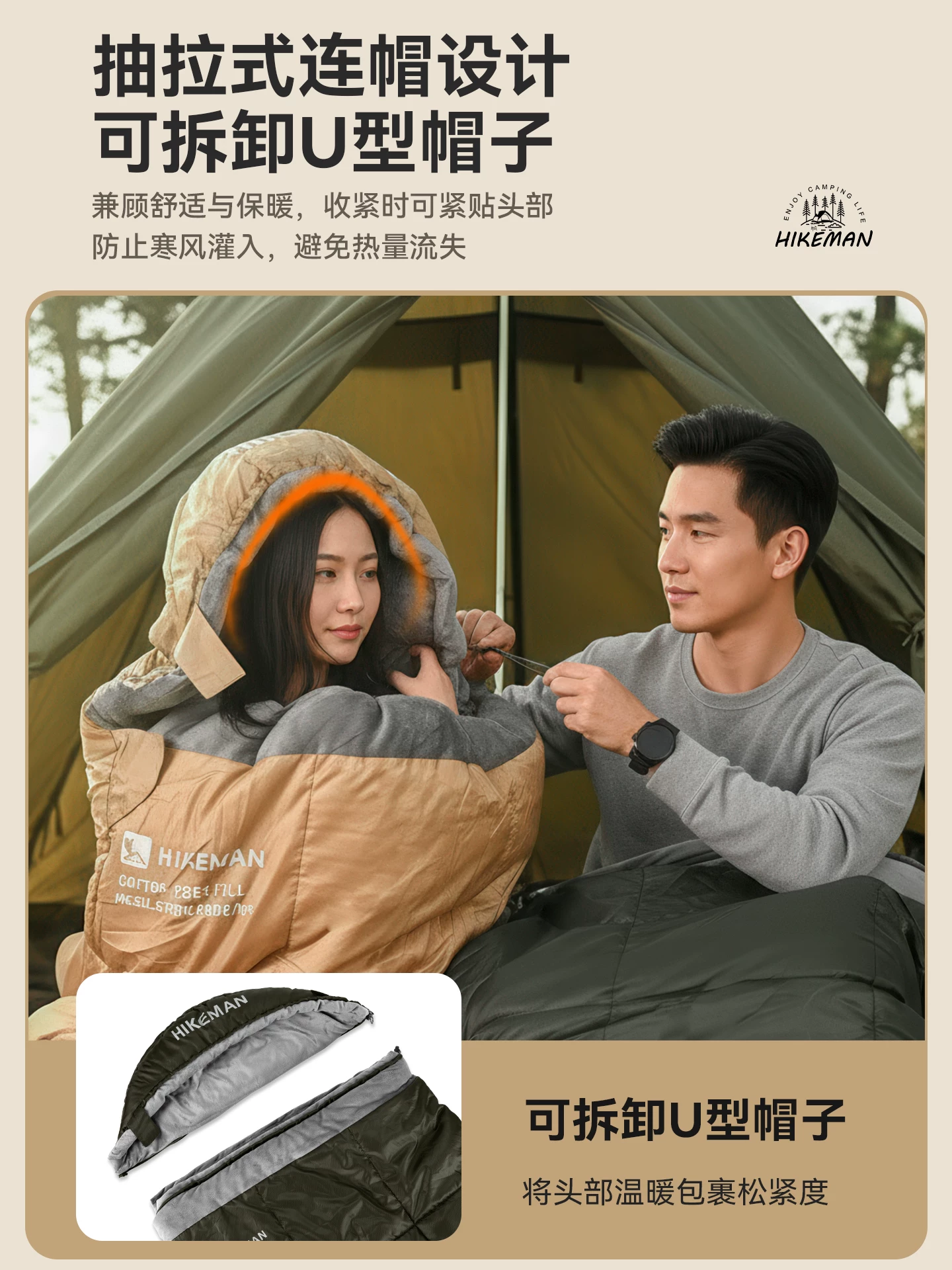 Túi ngủ dành cho người lớn, di động để cắm trại ngoài trời, sử dụng qua đêm vào mùa đông, dày dặn để chống lạnh, bông lông vũ, đơn/đôi, chăn ngủ cho ô tô.