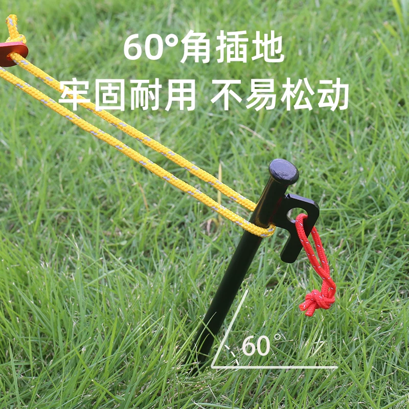 Cọc neo cắm trại ngoài trời chống gió 40CM, cọc thép dựng mái che lớn, cọc neo bãi biển, cọc neo cắm trại cường độ cao