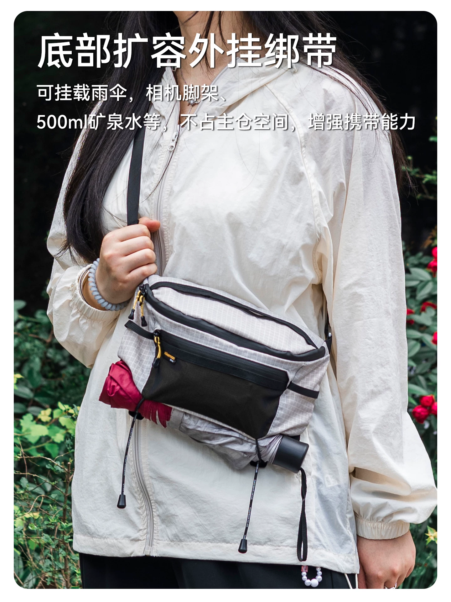 Túi đeo ngực thể thao ngoài trời, túi đeo thắt lưng đa chức năng leo núi và đạp xe, túi đeo chéo đi làm thông thường dành cho nam và nữ, sức chứa lớn