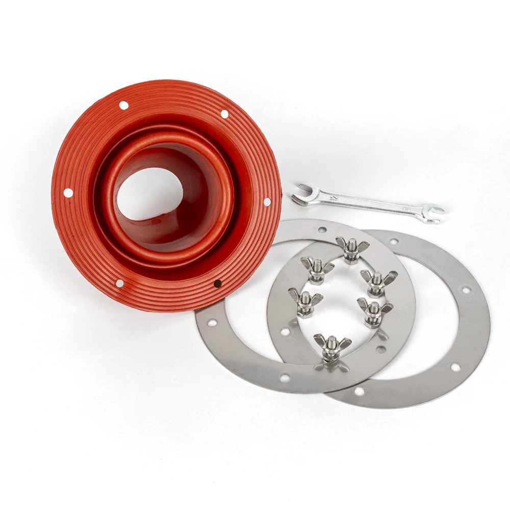 Phụ kiện ống khói lò củi cắm trại ngoài trời, vòng silicon cách nhiệt chịu nhiệt cao, chống bỏng