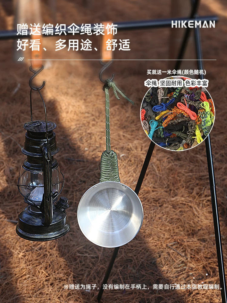 Bộ đồ ăn dã ngoại ngoài trời bằng thép không gỉ di động, gồm cốc, bát, đũa, bộ đồ nấu ăn dã ngoại, nướng BBQ, tay cầm chống nóng