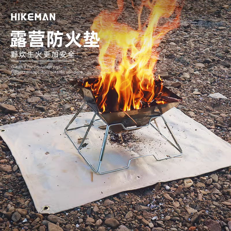 Chăn chữa cháy cắm trại ngoài trời, vải chống cháy cách nhiệt và chịu nhiệt độ cao, thảm chống cháy dã ngoại nướng thịt, chăn bảo vệ nano cỡ lớn