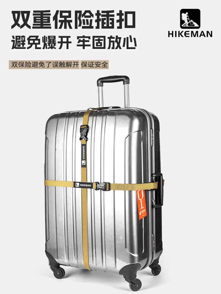 Dây đai hành lý được gia cố, buộc chéo, dùng để buộc chặt đồ đạc, dùng cho hoạt động ngoài trời, cắm trại, đóng gói, bó chặt, dây đai bảo quản