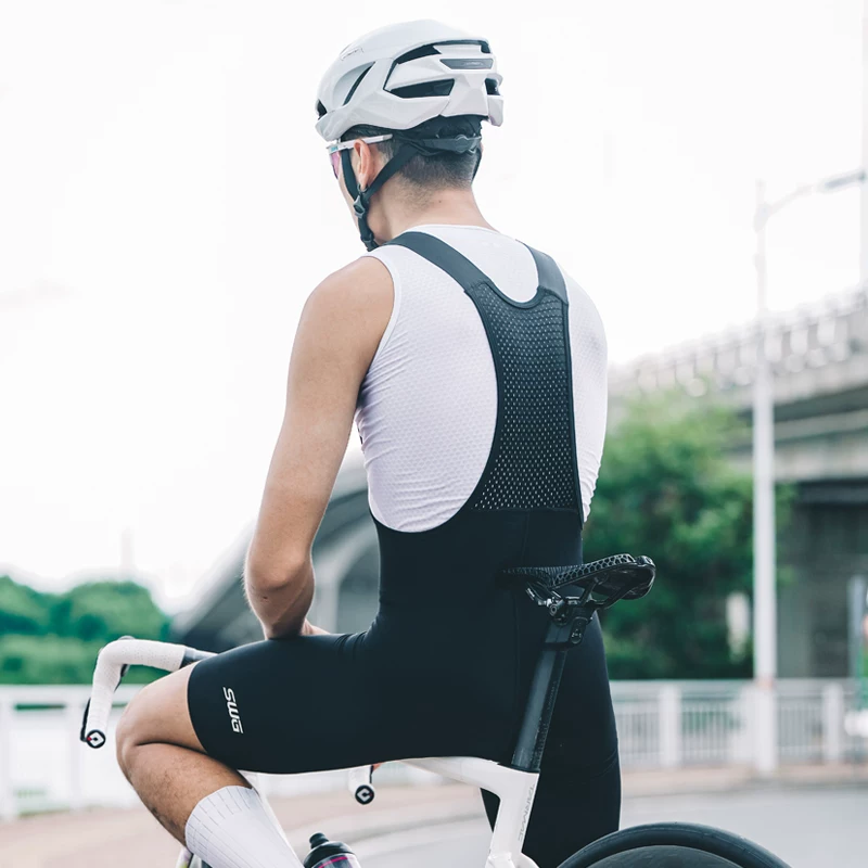 Quần short đạp xe kiểu thi đấu SWG Mingsheng dành cho nam, quần đi xe đạp đường trường có đệm hình mũi tên đôi.