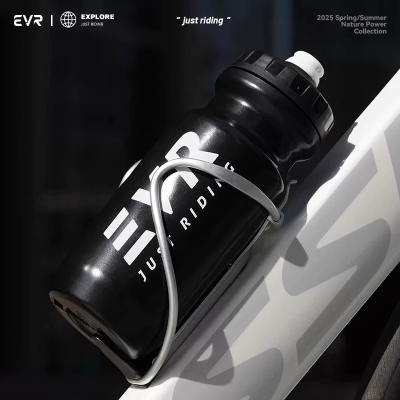 Bình nước thể thao EVR, uống trực tiếp, bóp uống, bình nước thể thao chuyên dụng cho xe đạp đường trường, bình nước không vòi, thiết bị đạp xe