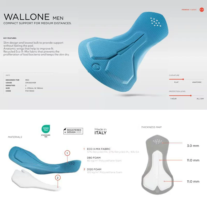 Quần đạp xe nam SWG Mingsheng Double Arrow dài kiểu dáng mùa thu thoáng khí, quần đạp xe đường trường có dây đeo