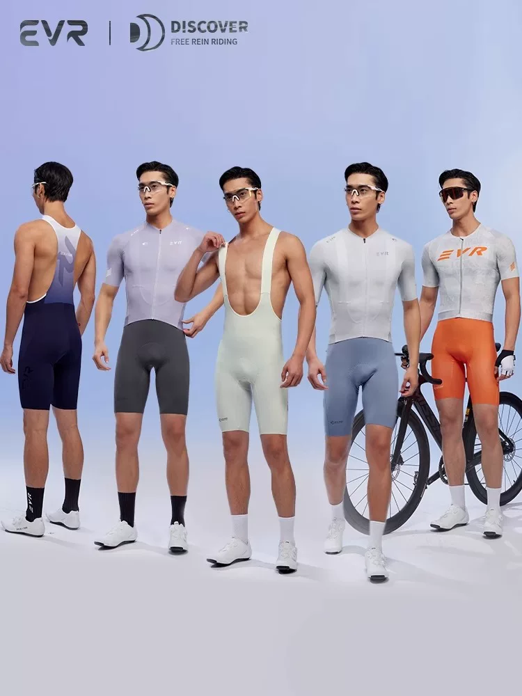 Quần đạp xe mùa hè EVR-2025 kiểu dáng mới, quần đạp xe nam có dây đeo, thoáng khí, dành cho xe đạp đường trường