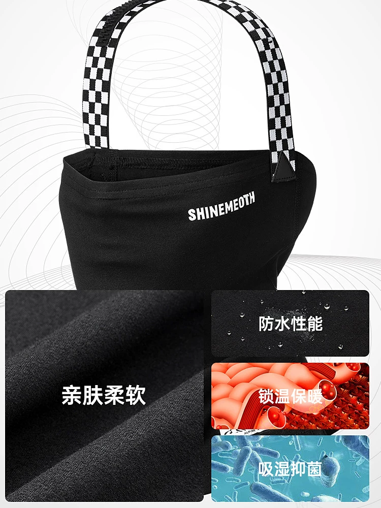 Mũ trùm đầu trượt tuyết chống gió lót lông cừu mới dành cho nam và nữ, mặt nạ bảo vệ, lông cừu che mặt hình chữ V, bảo vệ mặt ấm áp, khăn che cổ khi trượt ván trên tuyết.