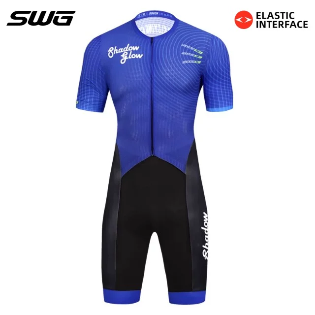 Bộ đồ đạp xe liền thân SWG Mingsheng, quần đạp xe có đệm đôi mũi tên, bộ đồ đạp xe tích hợp nam nữ, quần đạp xe mới