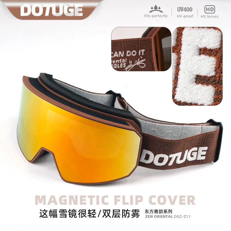 Kính trượt tuyết, kính trượt tuyết chống sương mù, kính trượt tuyết hình trụ dành cho phụ nữ và nam giới, leo núi, leo núi trên tuyết, kính trượt tuyết theo toa