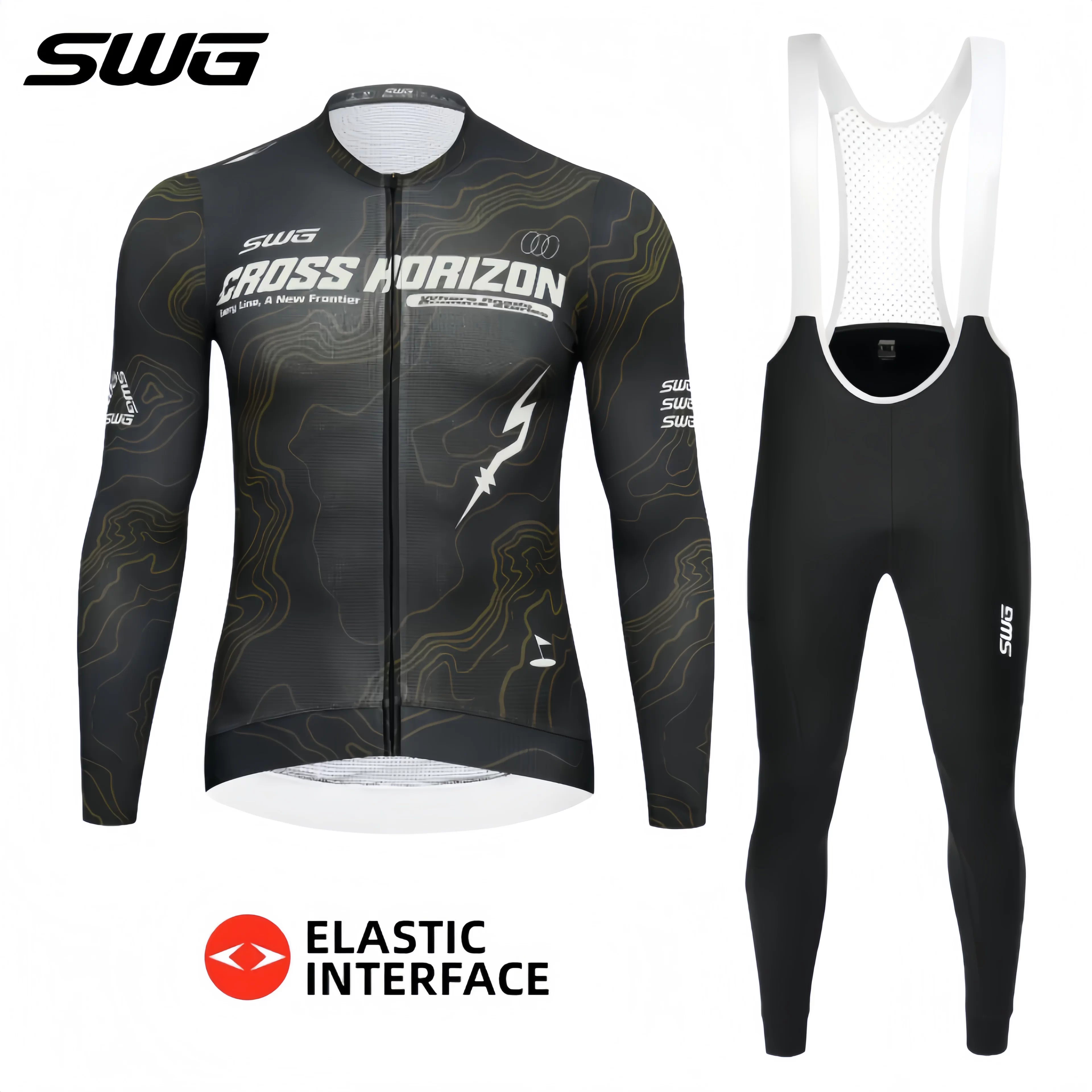 Áo mùa xuân và mùa thu dành cho nam giới đi xe đạp đường núi mới của SWG Mingsheng, quần áo đi xe đạp chuyên nghiệp nhanh khô và thấm mồ hôi