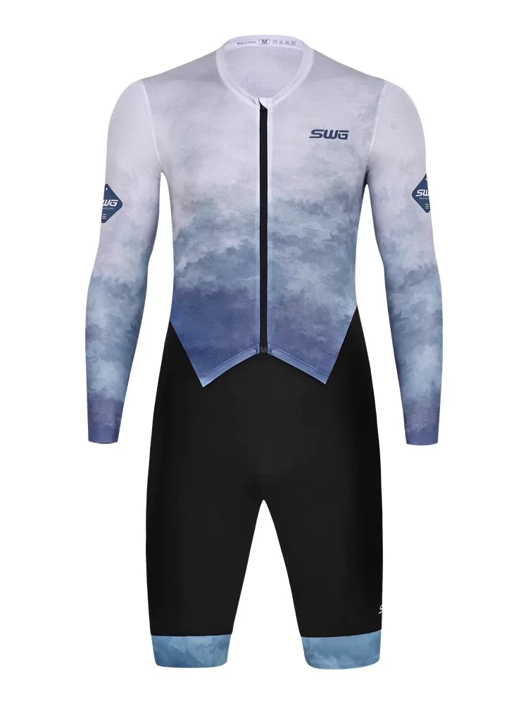 Bộ đồ đi xe đạp một mảnh chống tia cực tím mùa xuân hè của SWG Mingsheng Quần áo đi xe đạp dài tay chuyên nghiệp