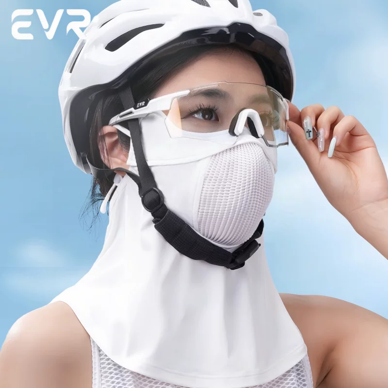 Mặt nạ đi xe đạp EVR chống bụi, chống côn trùng và chống nắng, mặt nạ chạy bộ thể thao ngoài trời dành cho nam và nữ, thoáng khí và khô ráo, mặt nạ đi xe đạp