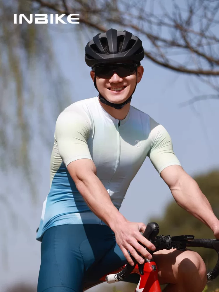Áo xe đạp INBIKE 2025 mới, chuyên nghiệp, mùa hè, tay ngắn, dành cho nam, đường trường, nhanh khô