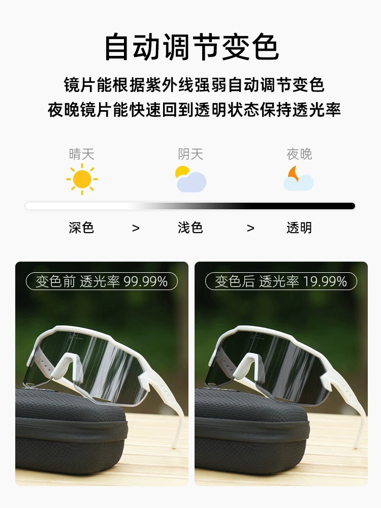 Kính thể thao EVR - kính đi xe đạp, kính phân cực, kính chạy bộ, kính đổi màu, kính đạp xe leo núi