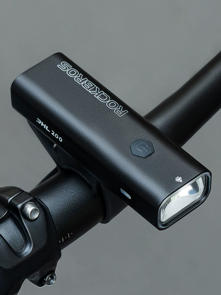 Đèn xe đạp Rock Brothers xe đạp leo núi đi đêm đèn pin mạnh mẽ có thể sạc lại USB đèn pha chống mưa thiết bị đi xe đạp