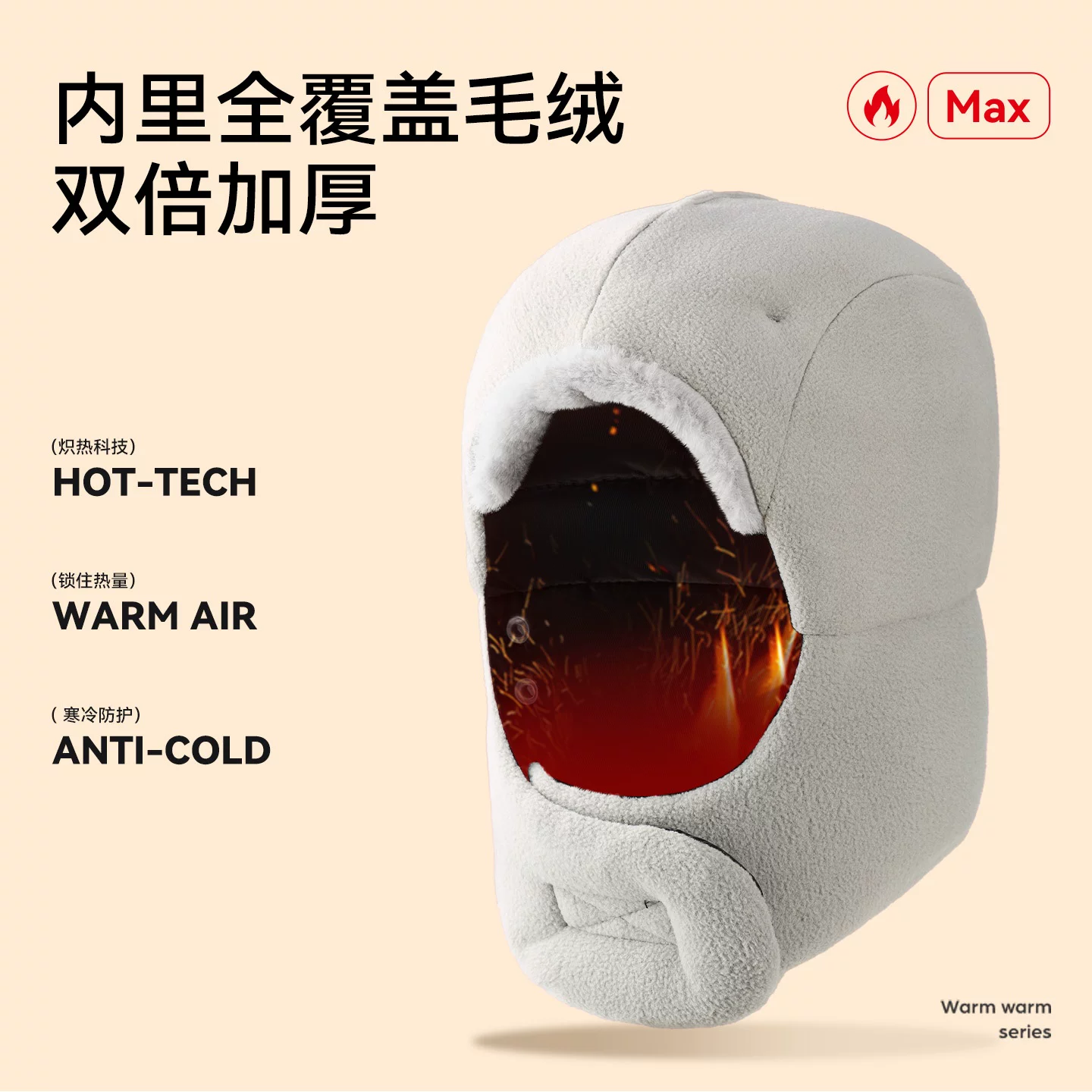 TKD2025 Mũ Lei Feng mới dành cho nam, đi xe đạp mùa đông, chống lạnh, chống gió, lót lông cừu, mũ cotton Đông Bắc ấm áp dành cho nữ trong mùa đông.