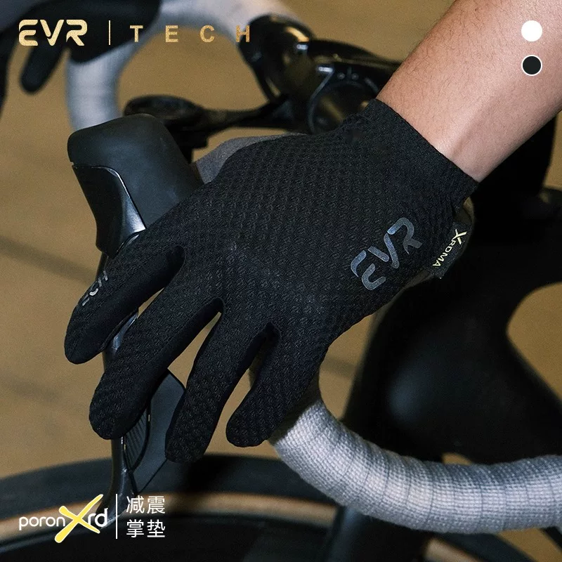Găng tay đi xe đạp EVR-Spring Full Finger dành cho nam và nữ Thể thao mùa hè Xe đạp đường núi Giảm xóc thoáng khí Công nghệ chống trượt