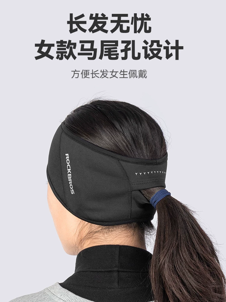 Bịt tai chống lạnh và chống gió ngoài trời dành cho nam và nữ, chạy bộ thể thao, băng đô bảo vệ tai ấm áp, khăn trùm đầu đi xe đạp mùa đông, bảo vệ trán