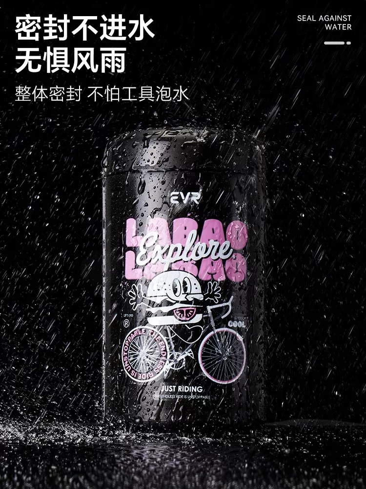 Hộp đựng dụng cụ EVR hình chiếc chai nước, thiết bị đạp xe hình chai nước, hộp đựng đồ chống thấm nước, chống trầy xước, nhẹ dành cho xe đạp đường trường