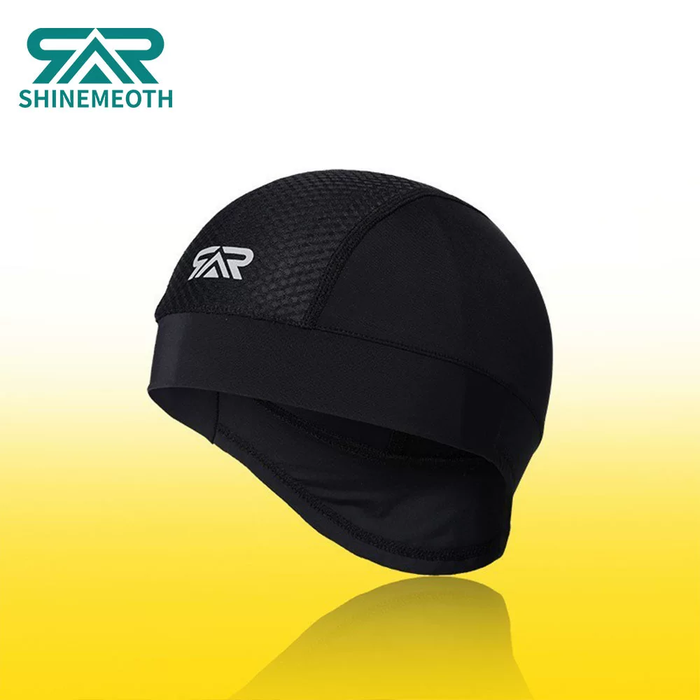 Mũ đội đầu dành cho nam giới, mũ đi xe máy mùa hè, lớp lót mũ bảo hiểm, lớp lót bên trong, mũ chống nắng mỏng thoáng khí bằng lụa băng khi đi xe đạp