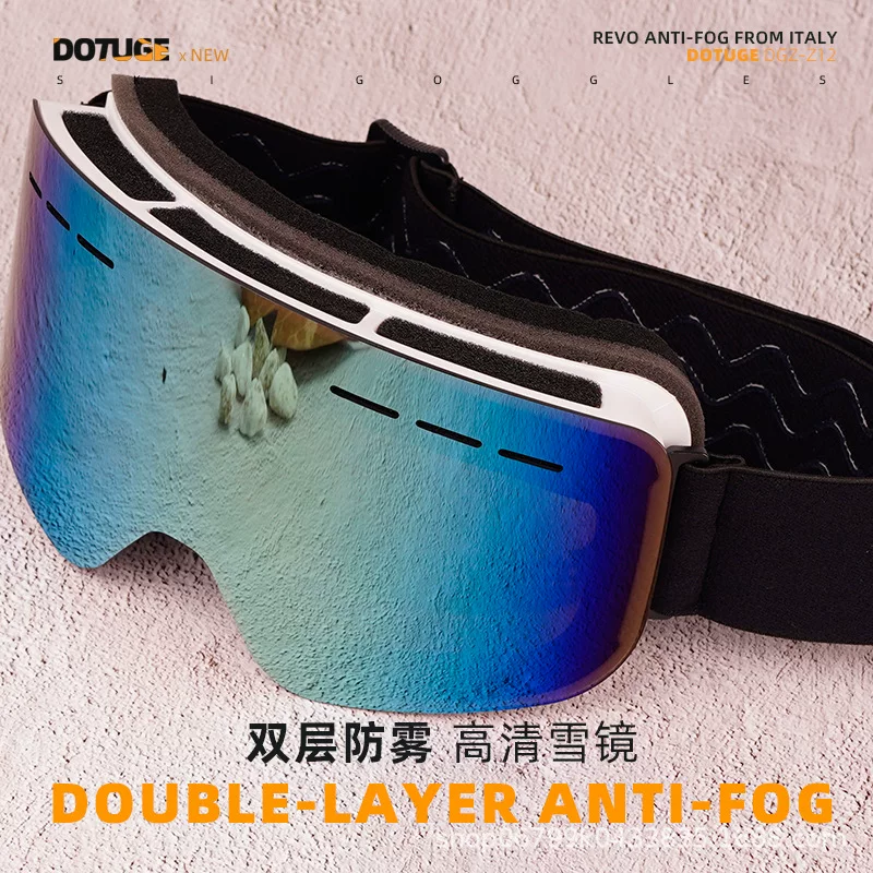 Kính trượt tuyết, kính trượt tuyết chống sương mù, kính trượt tuyết hình trụ dành cho phụ nữ và nam giới, leo núi, leo núi trên tuyết, kính trượt tuyết theo toa