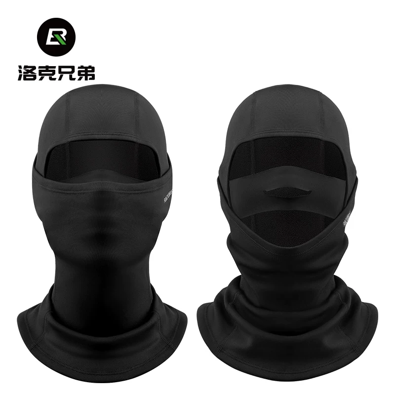 Mũ trùm đầu trượt tuyết chống gió ROCKBROS có lớp lót lông cừu, mũ che đầu thoáng khí, khẩu trang, mũ che tóc chữ V, mũ che cổ, chống sương mù