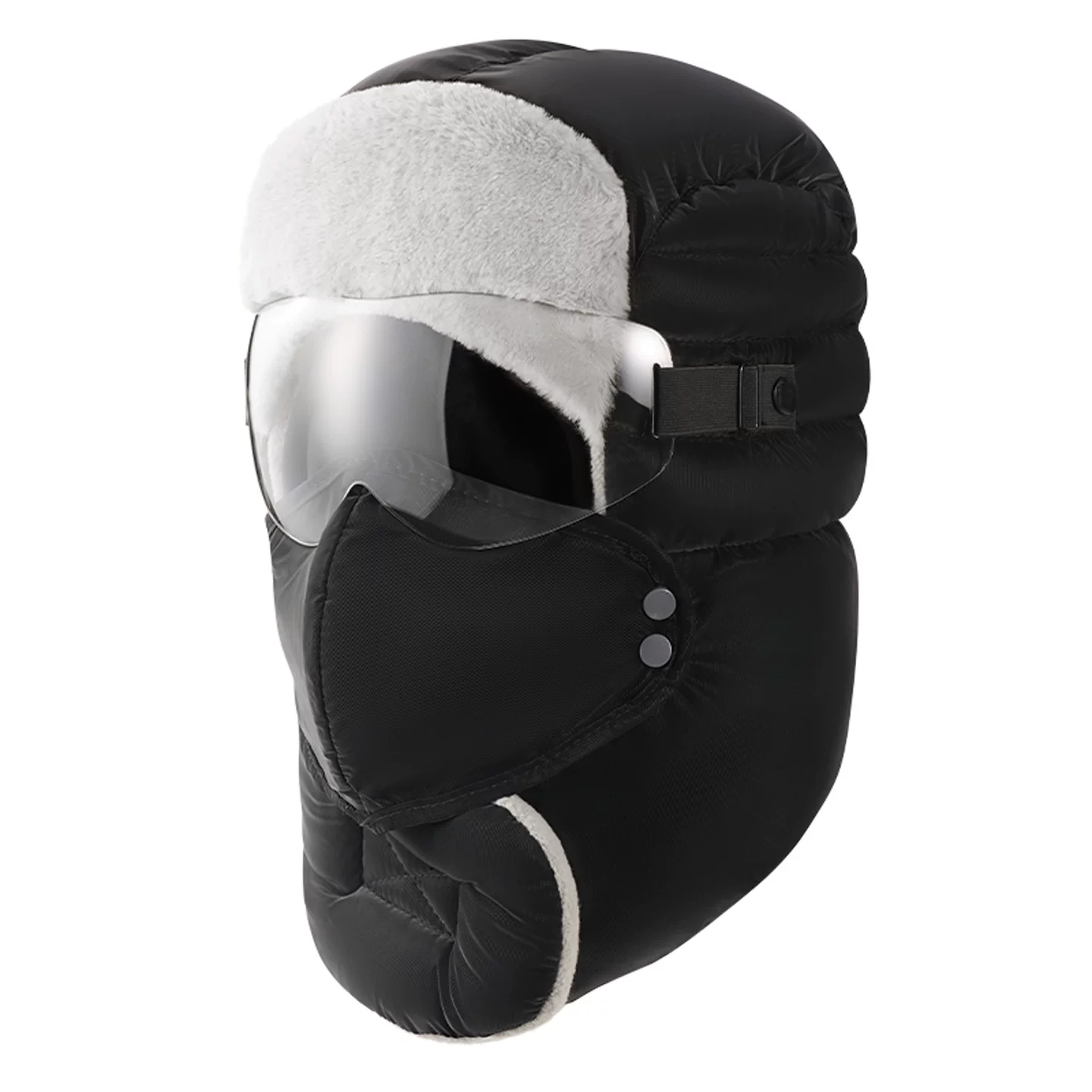 TKD2025 Mũ Lei Feng mới dành cho nam, đi xe đạp mùa đông, chống lạnh, chống gió, lót lông cừu, mũ cotton Đông Bắc ấm áp dành cho nữ trong mùa đông.