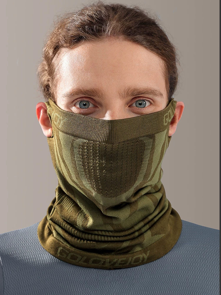 Khăn che mặt chống gió khi đạp xe mùa đông cho nam, khăn quàng cổ ấm áp khi đi xe máy, khăn che mặt treo tai, bảo vệ cổ khi đi xe đạp.