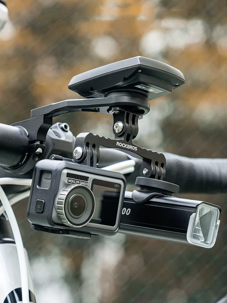 Giá đỡ mở rộng đèn xe đạp để kéo dài tay lái và gắn đèn trước, đồng hồ tốc độ, camera hành trình và các phụ kiện khác.