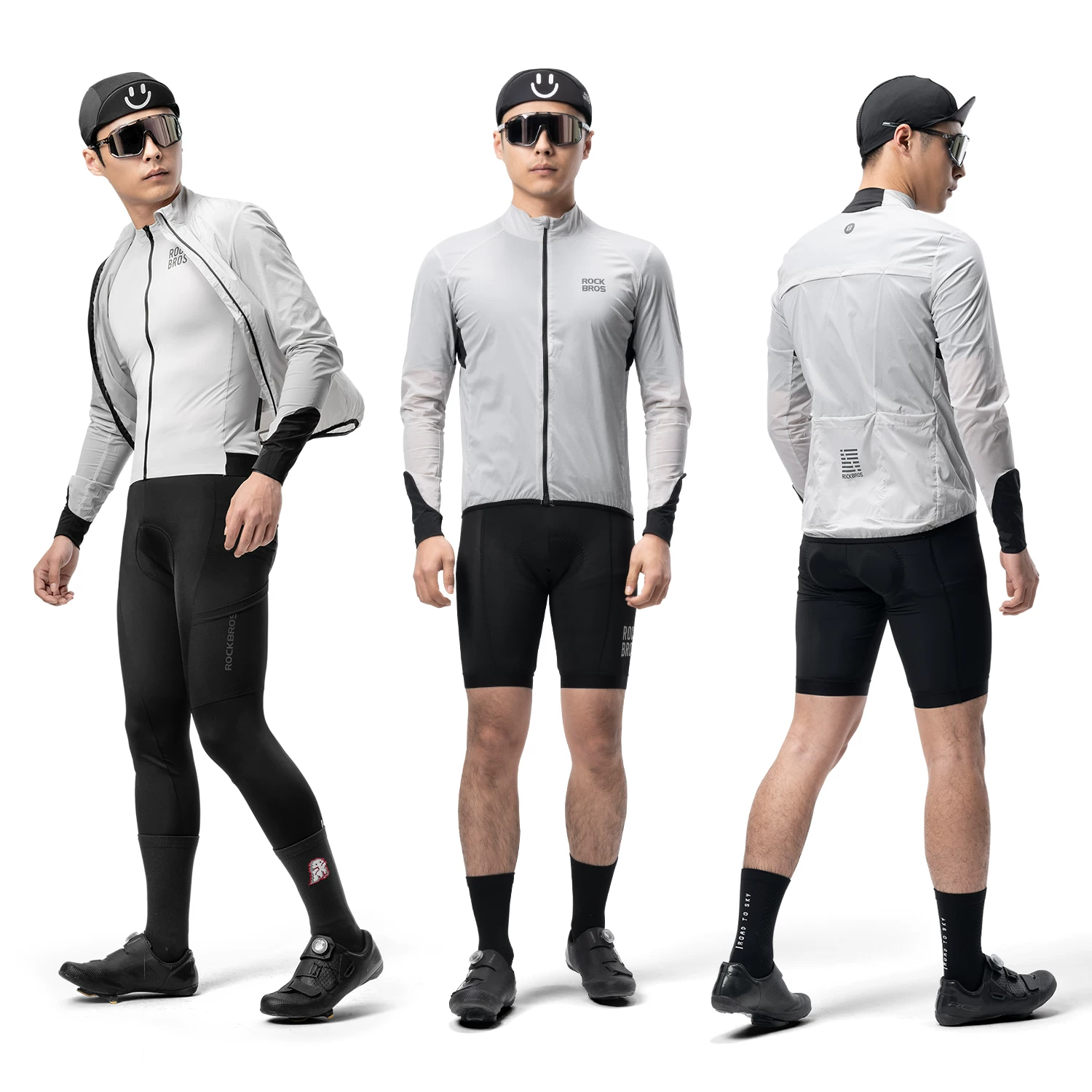 Áo khoác gió đi xe đạp Rock Brothers áo khoác chống gió dài tay đi xe đạp đường trường áo thoáng khí dành cho nam mùa xuân hè