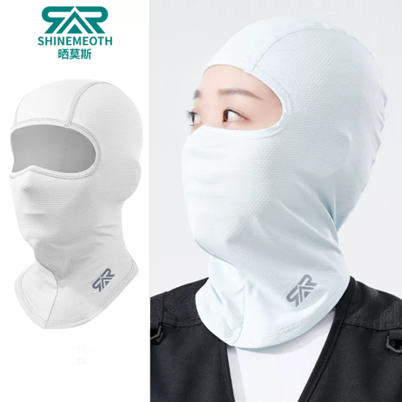 Mũ trùm đầu xe máy, lớp lót mũ bảo hiểm, khăn quàng cổ chống nắng thoáng khí, thấm hút mồ hôi, chống gió, mũ trùm đầu mùa hè bằng vải lụa băng