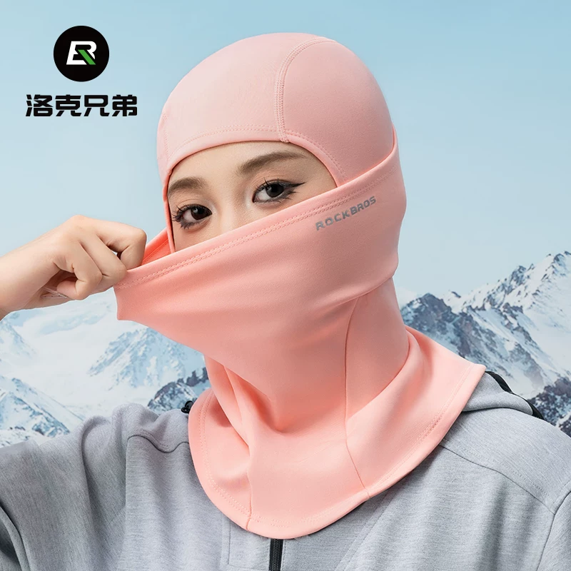 Mũ giữ ấm mùa đông dành cho nam và nữ, mặt nạ che kín mặt khi trượt tuyết ngoài trời, mũ bảo vệ cổ đi xe đạp bằng nhung dày của Đức, chống gió và chống lạnh