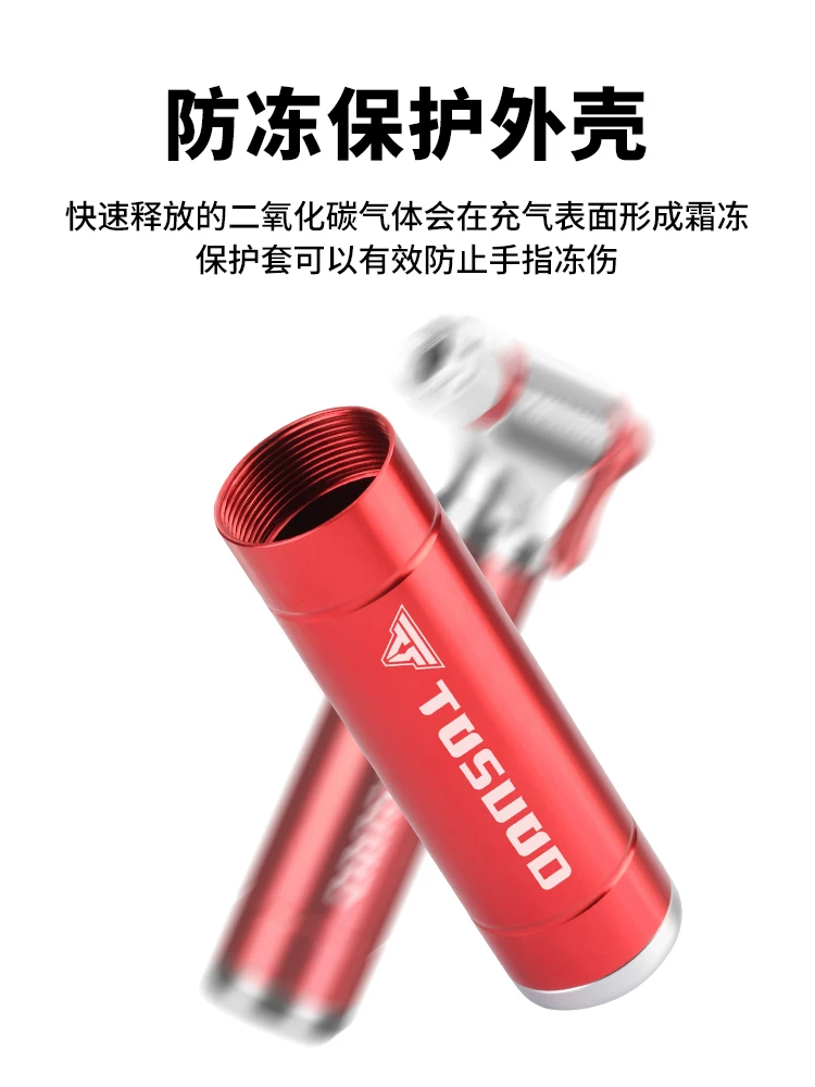 Bình CO2 Captain Tas, bình bơm xe đạp nhanh, bình khí CO2 cho xe đạp leo núi, thiết bị bơm khí di động