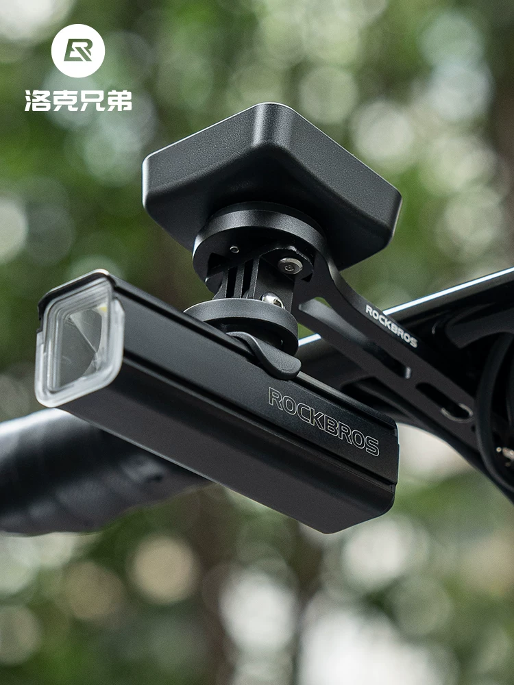 Bộ đèn xe đạp Rock Brothers tích hợp máy tính GPS dành cho xe đạp leo núi và xe đạp đường trường, có đèn pin sáng.