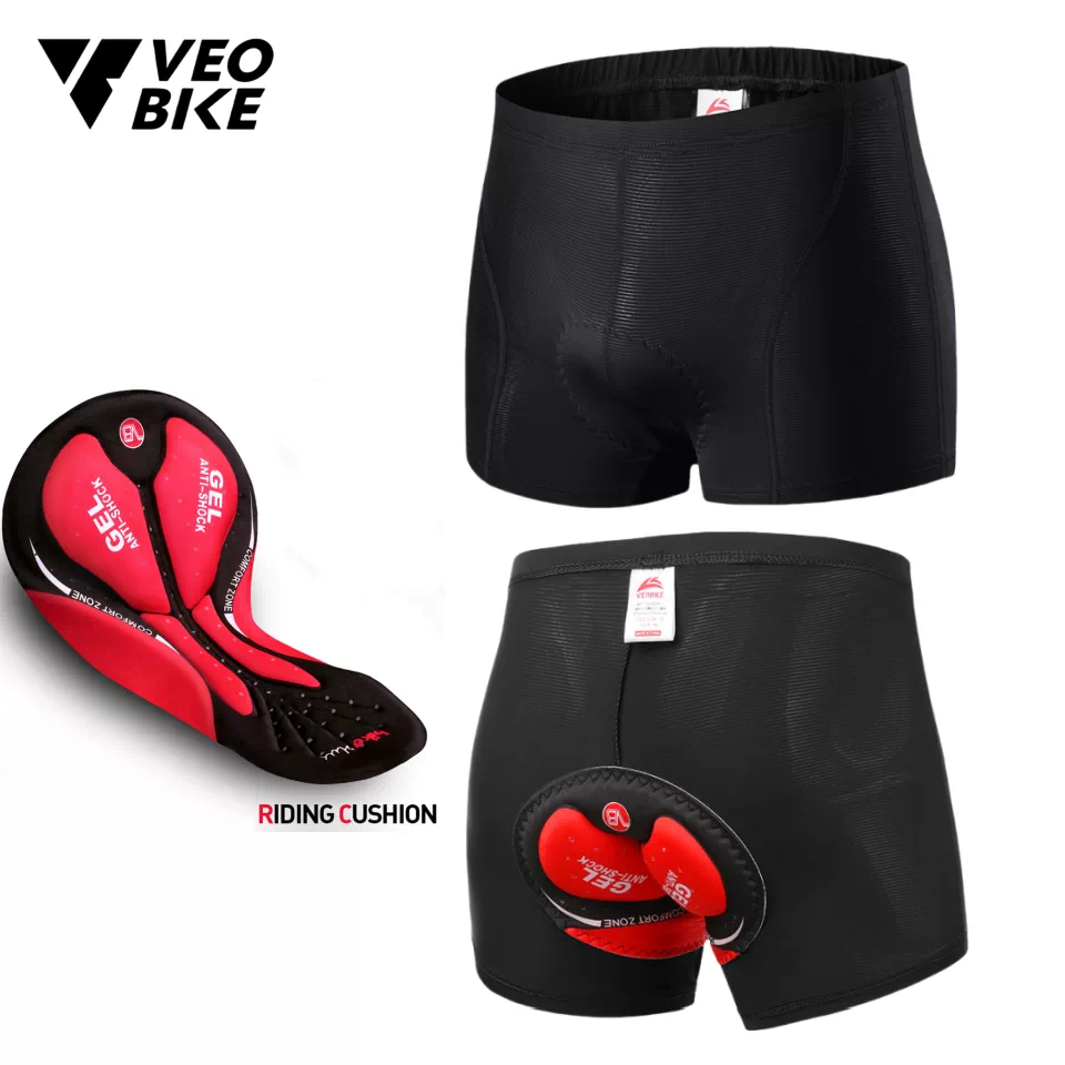 Quần short đi xe đạp nam VEOBIKE chất liệu lụa băng, chuyên dụng cho xe đạp đường trường, quần lót thể thao mặc bên trong