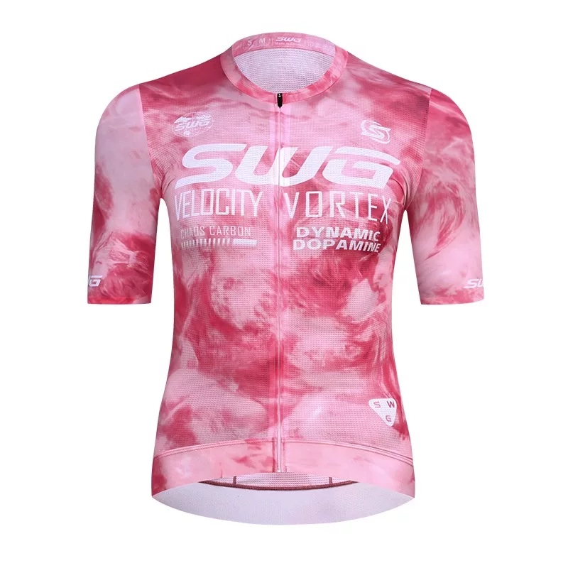 Áo thể thao đạp xe SWG Mingsheng dành cho nam mùa hè, áo ngắn tay in hình, nhanh khô, bộ đồ đạp xe