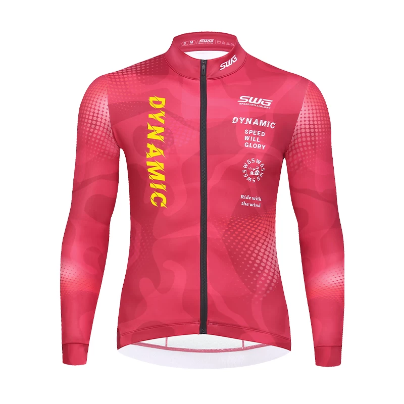 SWG Mingsheng Bộ đồ đi xe đạp bằng lông cừu mùa thu đông Bộ đồ đi xe đạp dày dặn ấm áp Bộ đệm mũi tên đôi