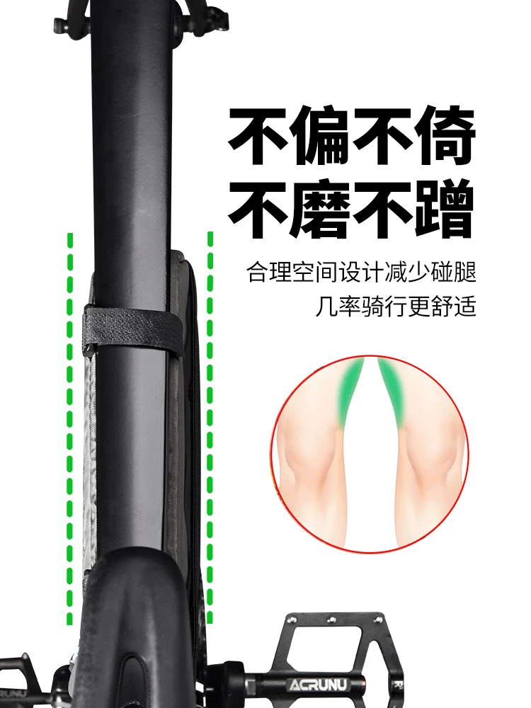 Túi đựng xe đạp Arielun, túi đựng đồ trên ống, túi hình tam giác phía trước, túi khung, túi yên xe đạp leo núi, túi đựng dụng cụ đi xe đạp