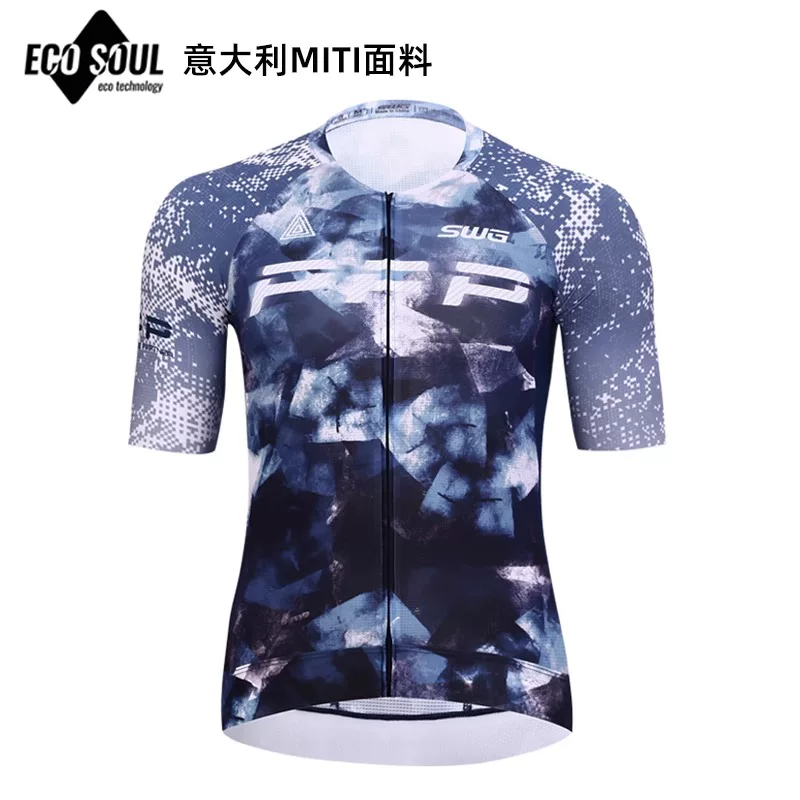 Áo thể thao đạp xe SWG Mingsheng dành cho nam mùa hè, xe đạp đường trường mùa xuân và mùa thu, áo dài tay ngắn tay in hình, bộ đồ nhanh khô
