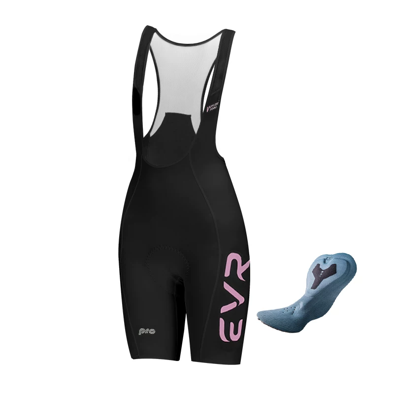 Quần short đạp xe evr double arrow dành cho nữ, quần đạp xe đường trường, quần bib mùa hè, chuyên nghiệp, cấp độ thi đấu, độ đàn hồi cao