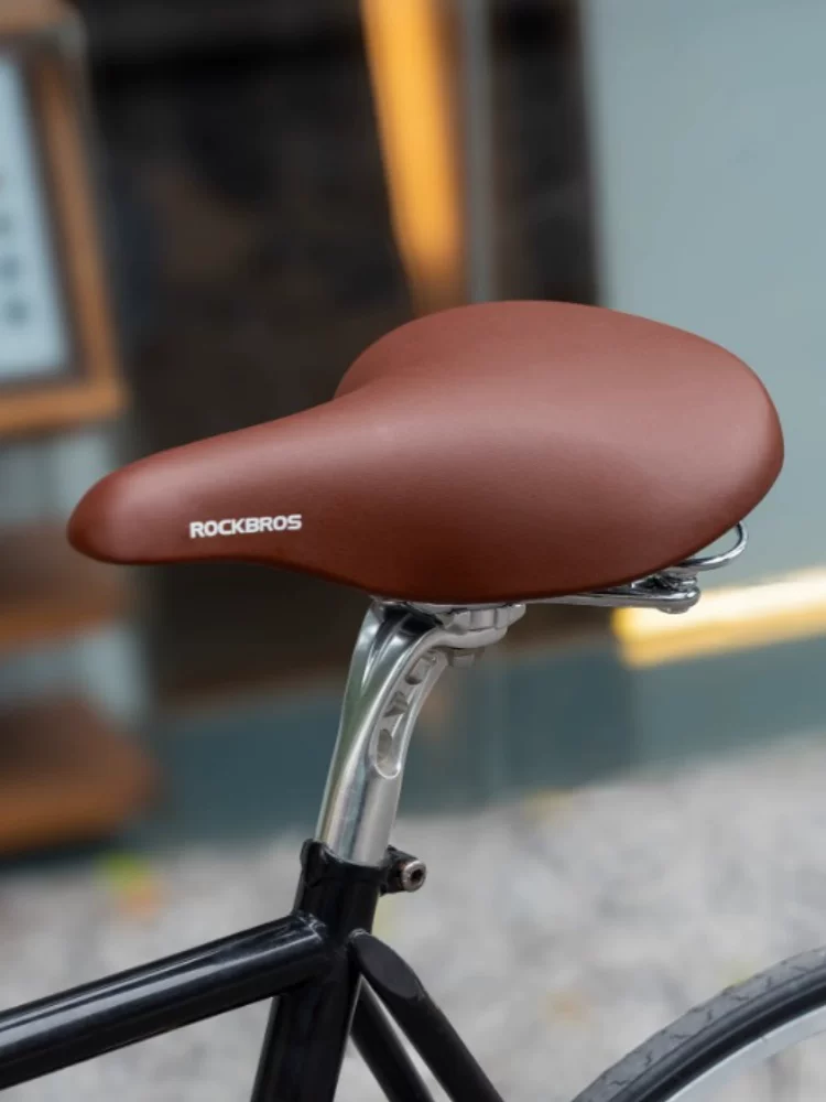 Đệm ngồi xe đạp Rock Brothers yên xe thoải mái yên xe kiểu cổ điển lò xo giảm xóc phụ kiện đi xe đạp giải trí đô thị