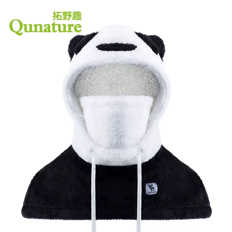 Mũ len giữ ấm Tuoyequ dành cho cha mẹ và con cái, mặt nạ trùm đầu bằng lông cừu cho trẻ em, dùng khi đi xe đạp, mùa thu đông, chống gió, giữ ấm cổ