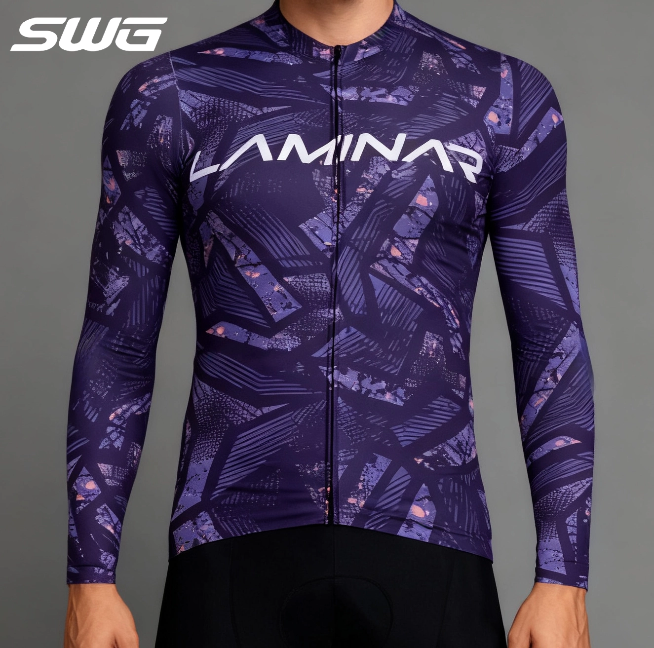 SWG Mingsheng Áo Đạp Xe Nam Xuân Thu Thoáng Khí Dài Tay Bộ Xe Đạp Đường Bộ Xe Đạp Đôi Mũi Tên Đi Xe Đạp Gear