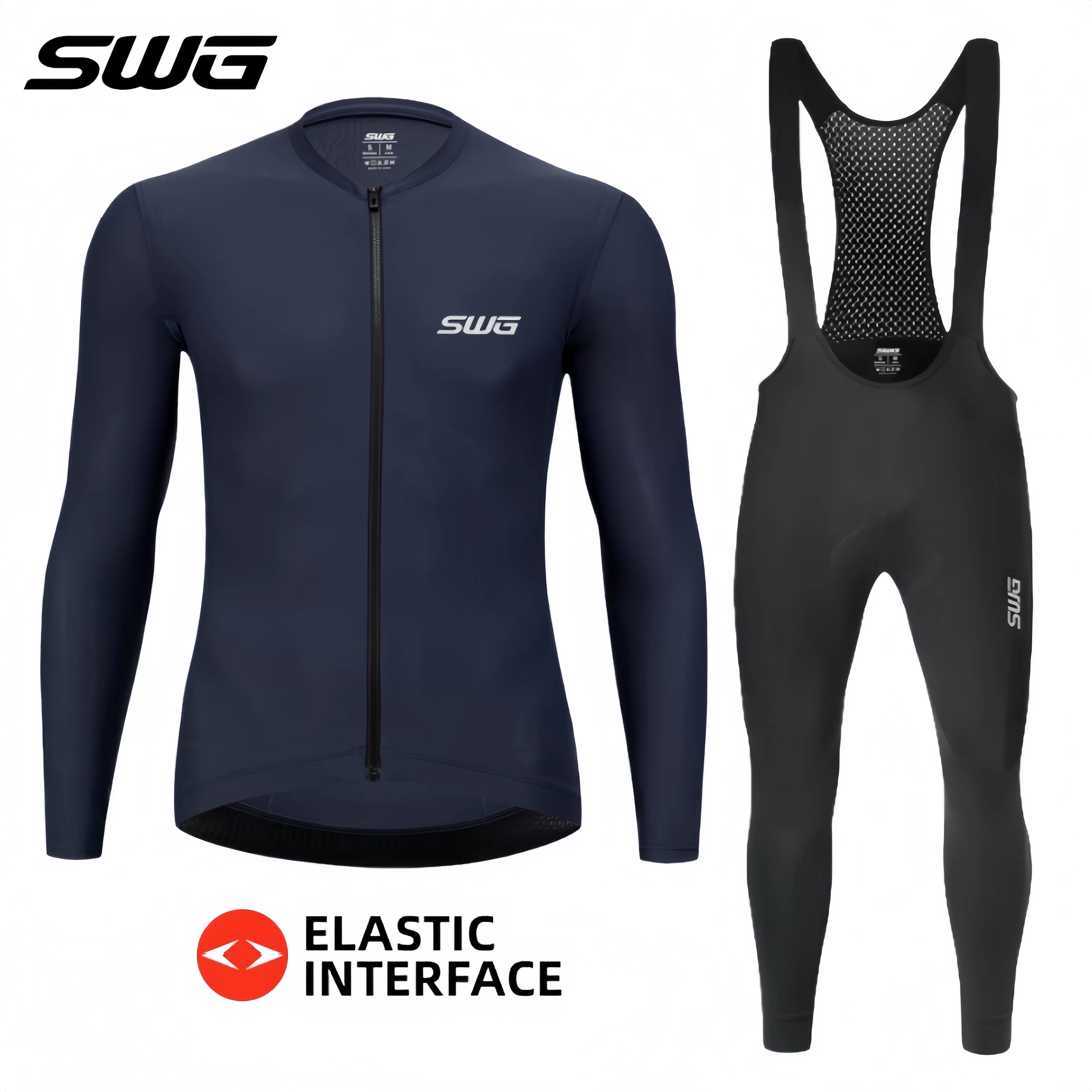 SWG Mingsheng Áo đi xe đạp mùa thu dài tay cho nam có độ đàn hồi cao Áo xe đạp đường trường thoáng khí chống nắng thấm mồ hôi Nhanh khô