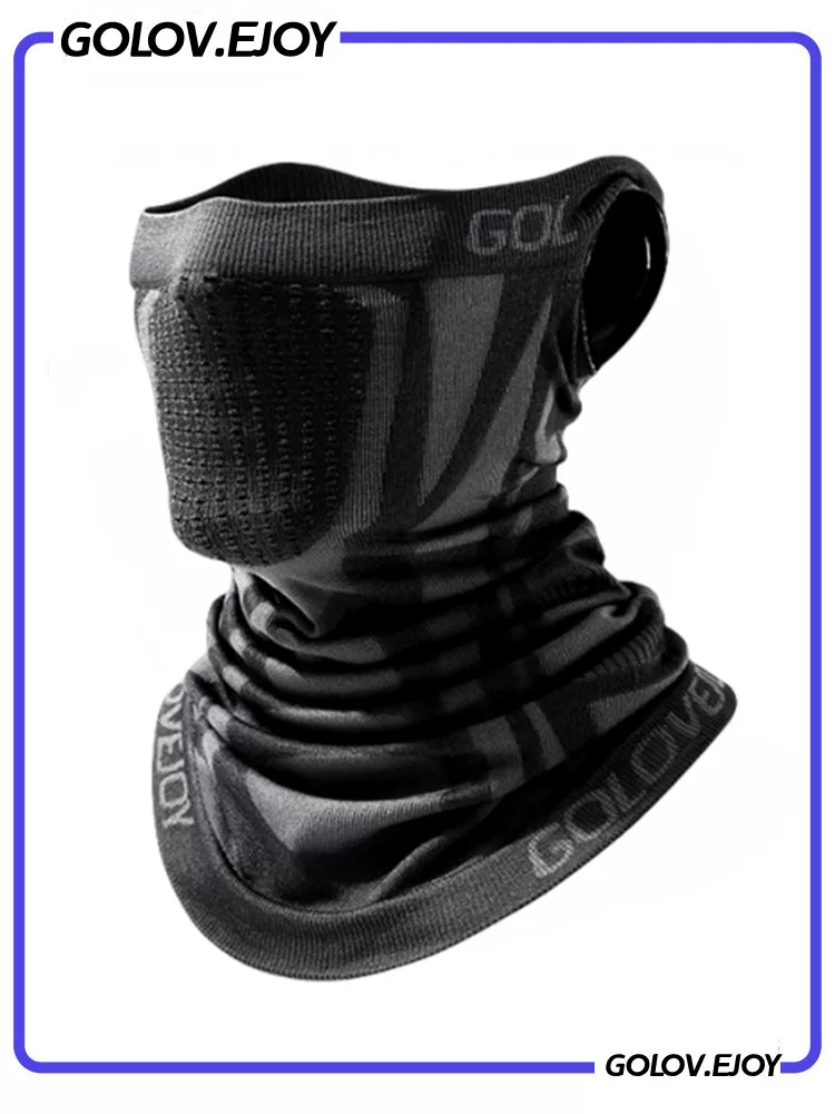 Khăn che mặt chống gió khi đạp xe mùa đông cho nam, khăn quàng cổ ấm áp khi đi xe máy, khăn che mặt treo tai, bảo vệ cổ khi đi xe đạp.