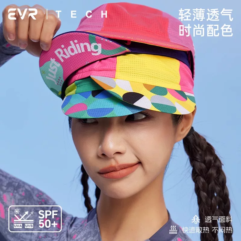 Mũ đi xe đạp EVR, chống gió, kháng khuẩn, thấm mồ hôi, thoáng khí, nhanh khô, mũ lót mũ bảo hiểm dành cho xe đạp đường trường